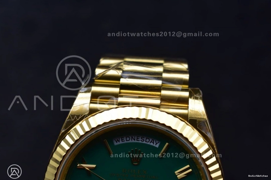 Dial Bracelet Edition 228238 Green on Roman Day Best THBF (Gain Weight) 1:1 40 YG VR3255 669 HighQuality Date President 1212